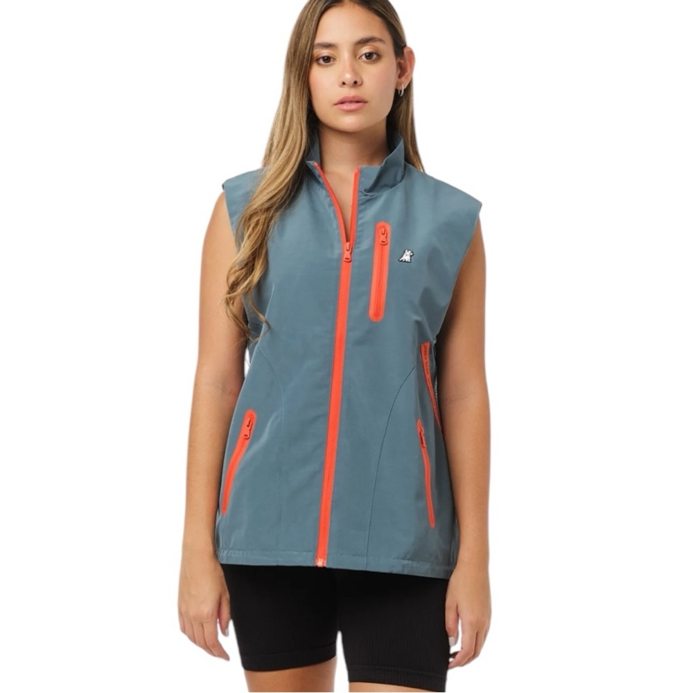 NEW JAMES BARK Women’s Performance Vest In Goblin Blue Small